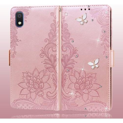 Bling Leather Case For Samsung Galaxy A10 Case Flip PU Back Cover Coque For Samsung A10 A 10 SM-A105F A105 A105F Phone Cases