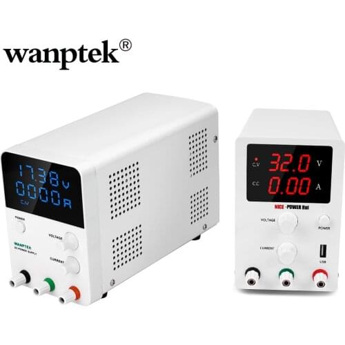 Wanptek 60V 5A DC Power Supply Adjustable Laboratory Power Source Digital 60 V For Phone Repair With Short Circuit Protection