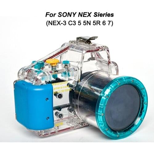 For Sony NEX-5 5N 5R 6 7 3 C3 16-50mm 18-55mm Digital Camera Diving Case Underwater Cover Waterproof Housing Case
