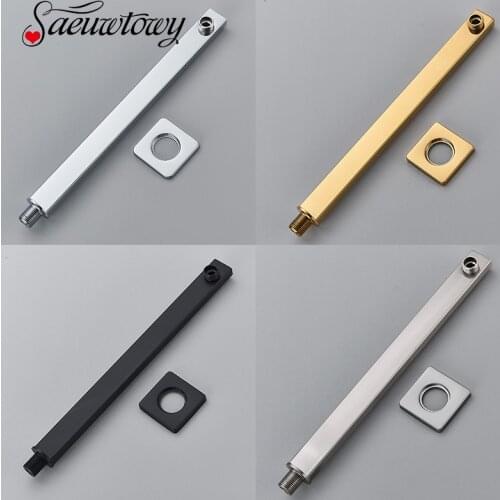 Bathroom Brass Shower Arm for Shower Head Wall/Ceiling Mounted Chrome/Golden/Brushed Nickel/Matte Black Bathroom Accessories