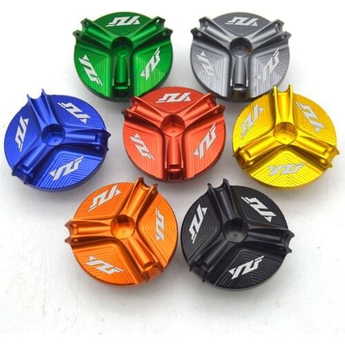Motorcycle Engine Oil Filter Cup Plug Cover Screw For YAMAHA YZF-R125 2008-2015 CNC Aluminum Accessories