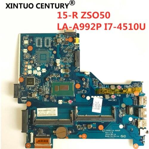 ZSO50 LA-A992P For HP 15-R Series Laptop Motherboard 784567-501 LA-A992P With i7-4510U Processor Full Tested