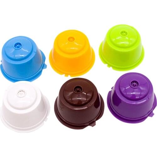6pcs Refillable Reusable Coffee Capsules Filters Baskets for Nescafe Dolce Gusto Coffee Filter Cup Holder Pod Kitchen Accessory