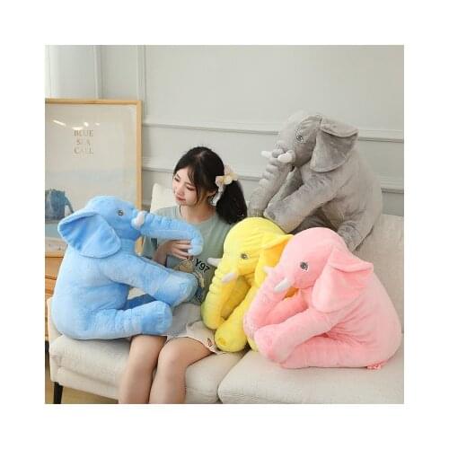 40/60cm Elephant Soft Pillow Stuffed Plush Toys Baby Sleeping Cushion Stuffed Pillow Animal Dolls Infant Toys For Children Gift