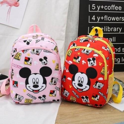Mickey Mouse Printing Nylon Children Backpacks Kids Kindergarten School Bags Backpacks Boys Girls Nursery Toddler Cute Rucksack