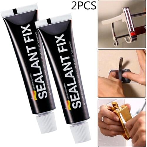New 2Pcs 6g Waterproof Glass Glue Polymer Metal Adhesive Sealant Fix Quick Drying Waterproof Glue for Glass Polymer Metal Tool