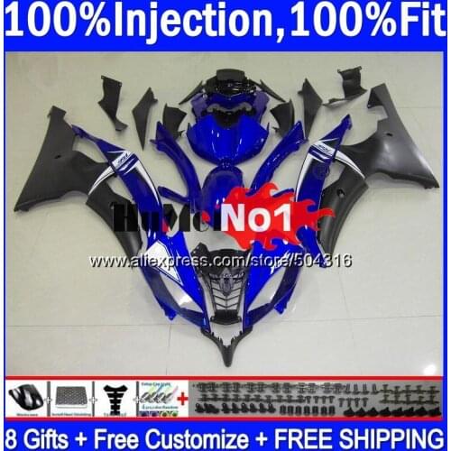 OEM For YAMAHA YZF R 6 YZF 600 YZF-600 Black Blue 7MC.72 YZF R6 06-07 600CC YZF600 YZF-R6 2006 2007 YZFR6 06 07 OEM Fairings