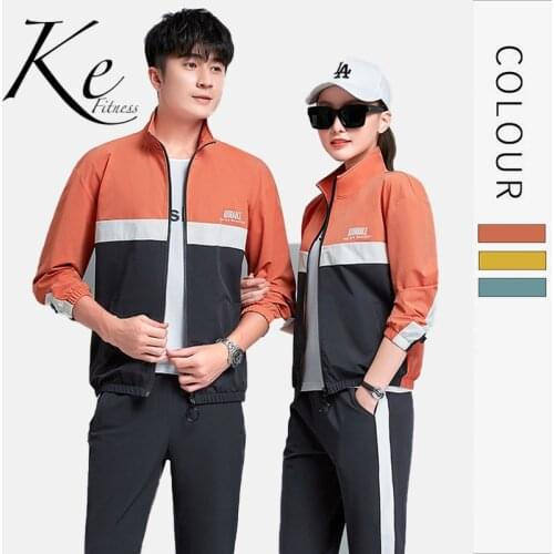 KE Lovers unisex couple men women new sweater jacket casual sportswear suit three-piece sports set men tracksuit women