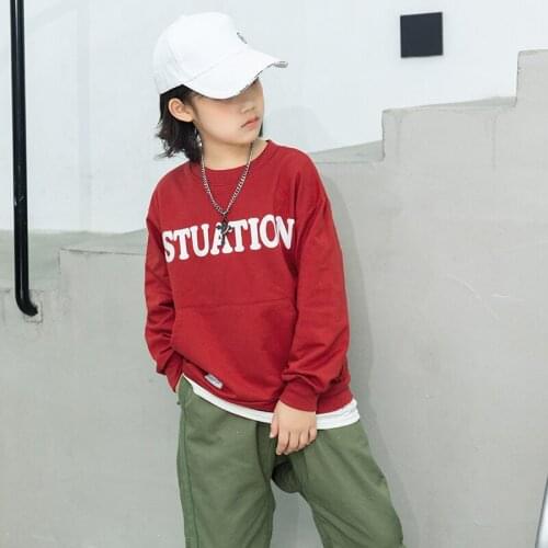 Spring Autumn Unisex Streetwear Loose Pullover Children Hoodies Fashion Cartoon Sweatshirts For Boys And Girls From 3 To 12 Year