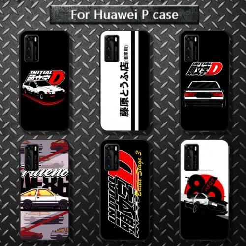 Initial D AE 86 Sports Car Phone Case for huawei P40 pro lite P8 P9 P10 P20 P30 psmart 2019 2017 2018