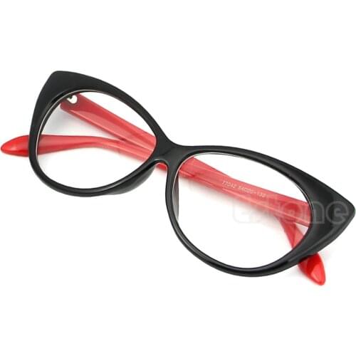 Sexy Women Retro Eyeglasses Frame Fashion Eye Clear Lens ladies Eye Glasses 2XPC
