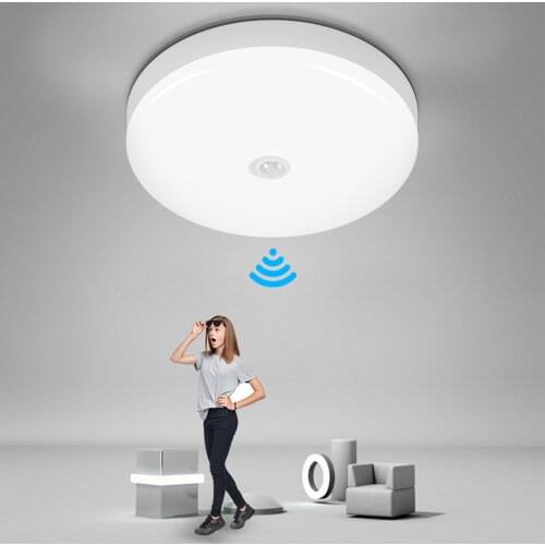 Night Light Led Lamp with Motion Sensor Light 110V 220V Night Lamp E27 Light Bulb With Sensor 15/20W Wall Lamp Hallway Lighting