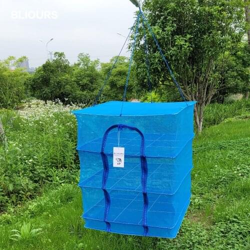 3 layers, 5 layers of herbal multi-layer drying net hanging basket folding drying rack herbal drying net drying bag