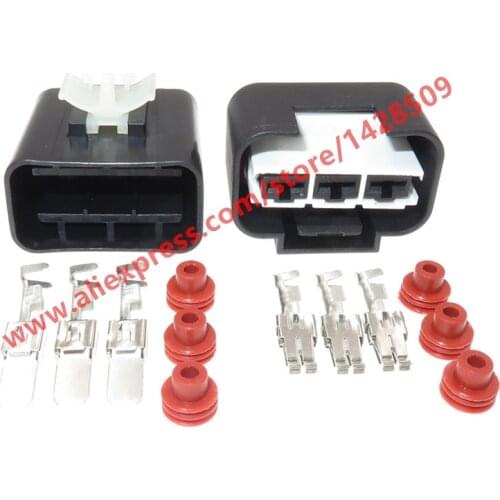 5 Sets 3 Pin Electrical Fan Socket Plug Harness Connector 1743271-2 For Hyundai Tucson Kia