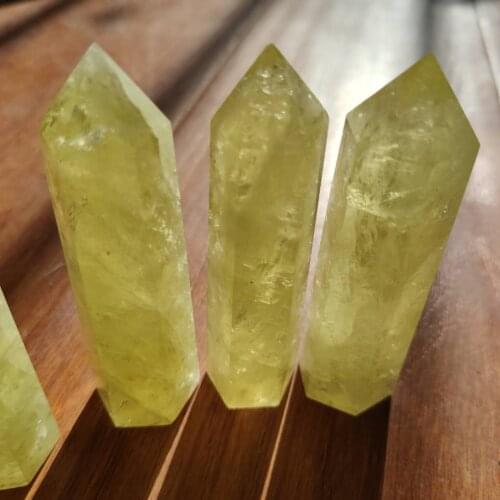 1pcs 75g Natural Citrine Wand Obelisk Point Healing Reiki