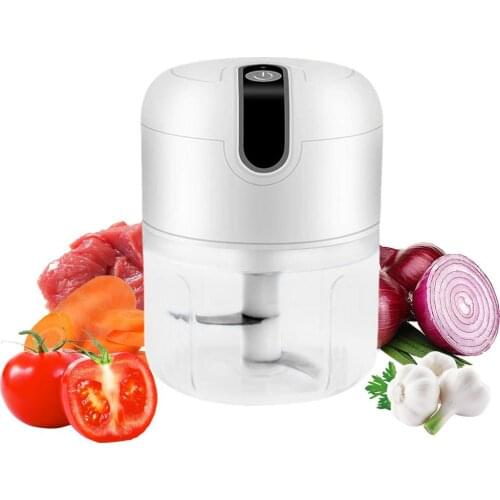 1PCS Garlic Grater Electric Food Garlic Vegetable Chopper Grinder Crusher Press For Nut Meat Fruit Onion Multi-function Process