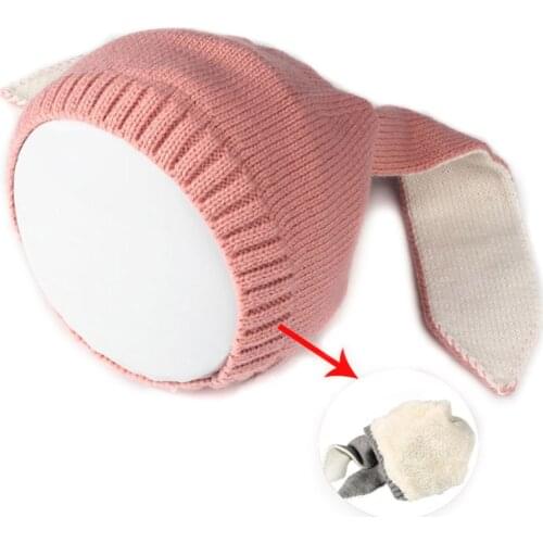 1pcs Funny Bunny Ears Baby Hat Warm Winter Hat Baby Knitted Hat Set Beanie Cap Newborn Baby Girls Boys Costume Photography Prop