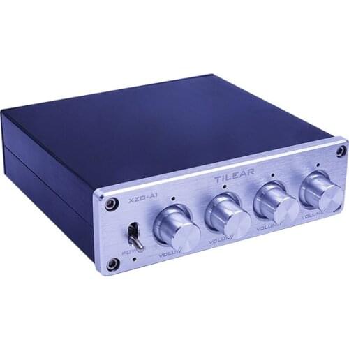 1 in 4 out lossless audio switcher sound source signal selection allocation RCA gold-plated lotus terminal one in four out