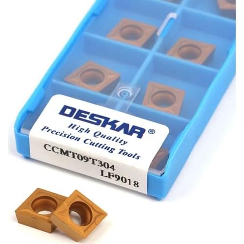 10PCS CCMT09T304 LF9018 CCMT09T308 LF9018 High Quality Internal turning tool Carbide Cutting lnserts CNC Lathe Turning Inserts