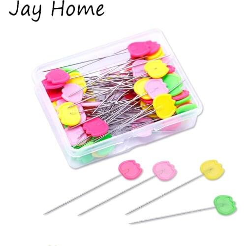100Pcs Sewing Pins Ball Glass Head Pins Straight Quilting Pins for Dressmaker Jewelry Decoration Sewing Accessories DIY Crafts