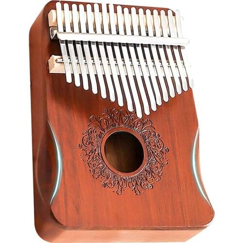 17 Keys Kalimba Thumb Piano High Quality Wood Mahogany Musical Instruments With Learning Book And Hammer For Kids Enthusiasts