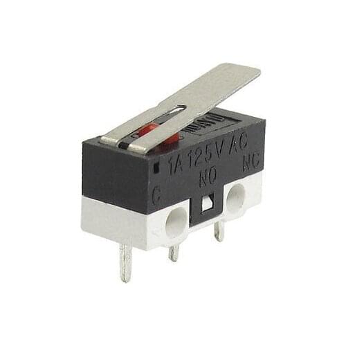 3 Pin Long Hinge Lever Momentary SPDT Mini Micro Switch AC 125V 1A