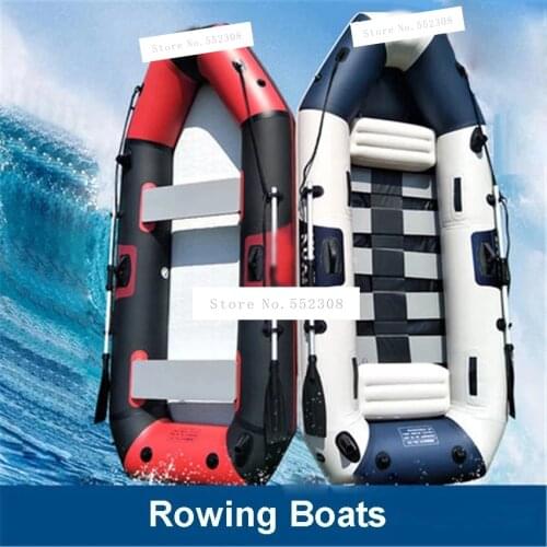 5 Adults Super Thickening Inflatable Rowing Boat thickness 0.7mm Boat Inflatable Rowing Boat with Spare Parts 265*125*31 CM