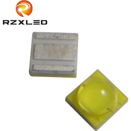 50pcs/lot LED1W 3V CRI80 Warm White 2700K 3000K 3500K Ceramic 2525Package Chip For MR11 Lamps