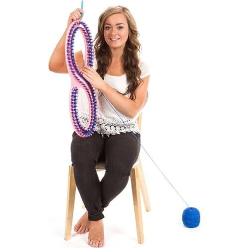 Afghan Loom Knitting Board Tool With 3 Projects For Sweater Socks Home Sewing Handwork Kit Crafts Tools Sewing Tools & Accessory