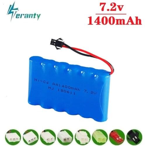 M Model ) 7.2v 1400mah NiCD Battery For Rc toys Car Tanks Trains Robot Boat Gun Ni-CD AA 700mah 7.2v Rechargeable Battery