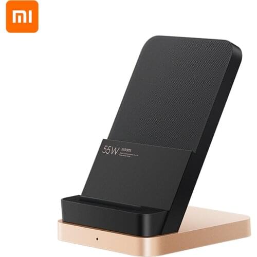 Xiaomi 55W Wireless Charger Vertical Quick Charger Air-cooled Wireless Charging Support Fast Charger For Xiaomi 10 Pro