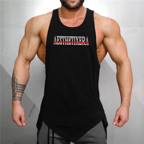 Brand fitness tank top mens gyms singlet undershirt bodybuilding tank men sleeveless shirt cotton tanktop man muscle vest