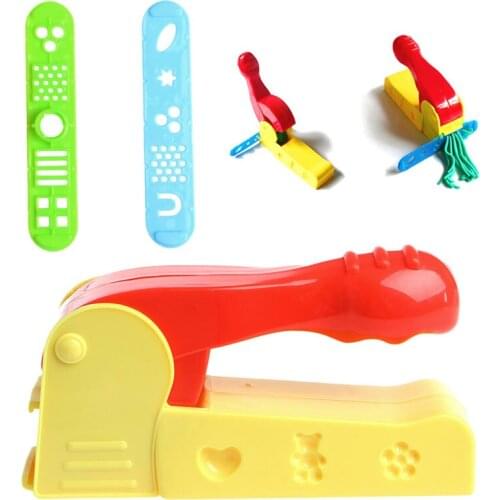 Children Love Interesting Ptrrty Helpful Dough Plasticine Craft Clay Extrusion Mold Tool Set Kids Learn Play Toys