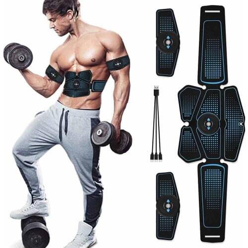 Abdominal Muscle Stimulator EMS Abs Trainer Fitness Training Gear Muscular Electrostimulation Home Gym Workout Equipment Machine