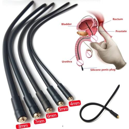 Electro Shock Horse Eye Stimulate Penis Plug Urethral Sound Catheter Dilator Bdsm Sex Toy for Male Masturbation Chastity Device