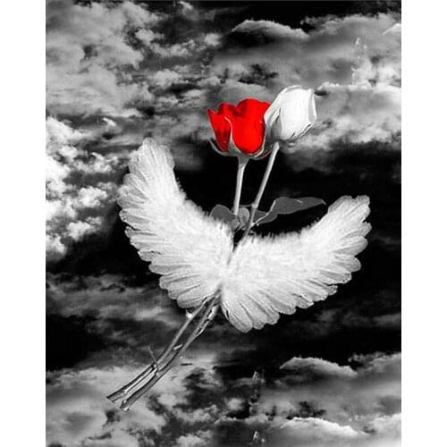 5D DIY diamond painting rose flower cross stitch flower combination diamond embroidery mosaic diamond wall art gift home decorat