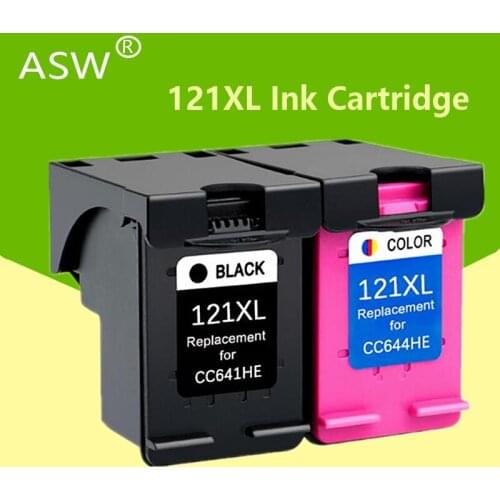 ASW 121XL Cartridge for hp 121 xl hp121 Ink Cartridge for hp photosmart C4683 Deskjet D2563 F4283 F2423 F2483 F2493 printer