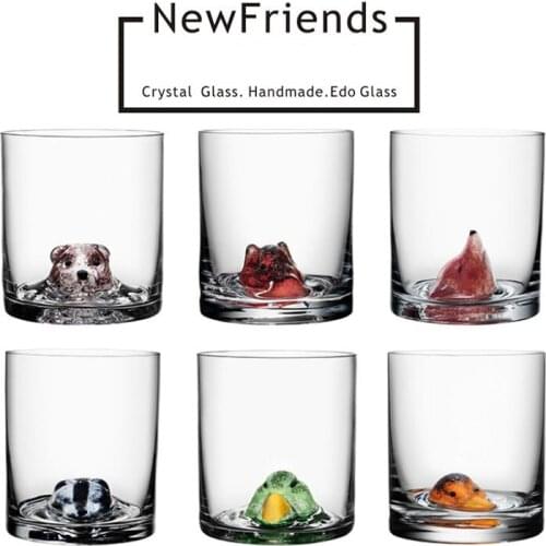 Creative High Borosilicate Cute Animal Glass Mugs Coffee Milk Tea Juice Cup Beer Whiskey Glass Water Cup Gifts