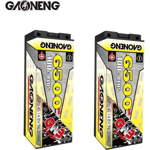 GNB 14.8v 6500mAh 100C PLUS LiPo Battery For remote control Car Racing Spare Parts With Shell Upgrade LiHV 4S Battery