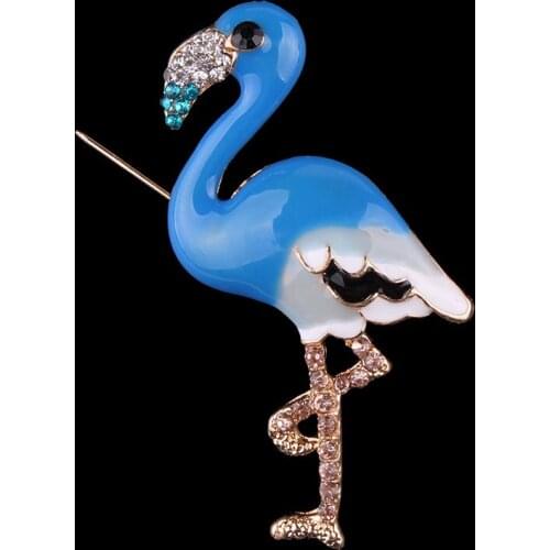 Fashion Rhinestone swan Brooch Pin Decorative Garment Accessories Animal Brooch