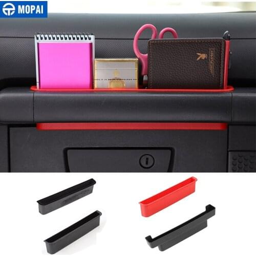 MOPAI Stowing Tidying Car Copilot Armrest Handle Storage Box for Jeep Wrangler JK 2007 2008 2009 2010 Accessories
