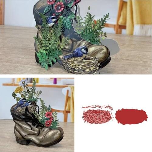 New Birds Nest Metal Cutting Dies Scrapbook Diary Decoration Stencil Embossing Template DIY Greeting Card Handmade 2021