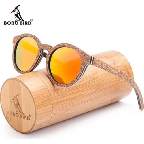 BOBO BIRD New Original Wood Sunglasses Women Handwork Retro Wooden Sun Glasses okulary Oculos for Drop ship AG019