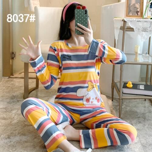 Maternity Clothing Autumn Pregnancy Pajamas Set Long Sleeve Stripe Pregnant Homewear Nursing Pyjama Women Breastfeeding Outfit