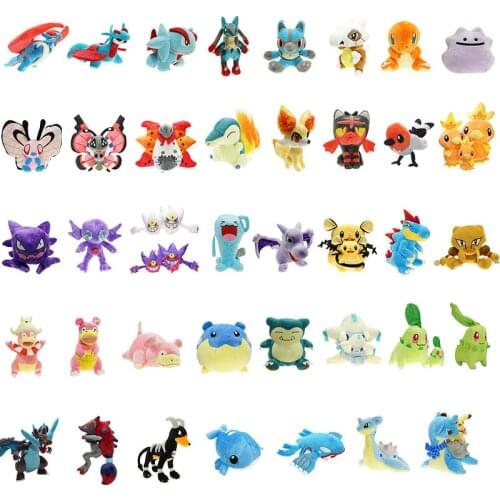 Pokemon Plush Charmander Salamence Butterfree Vivillon Slowbro Wobbuffet Kyogre Slowking Houndoom Alakazam Litten Toys Kids Gift