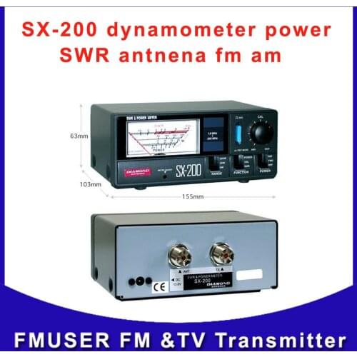 FMUSER SX-200 dynamometer power SWR antnena fm am radio transmitter