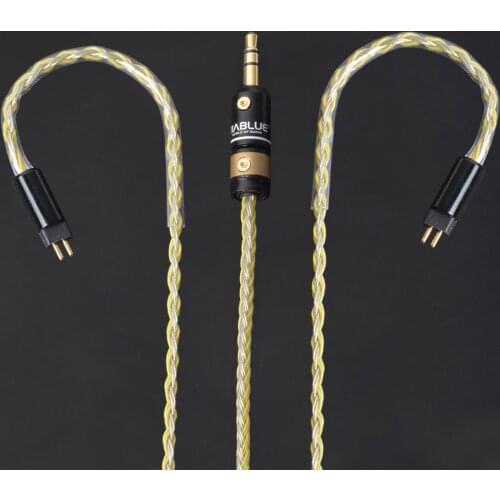 Hand Made DIY 0.78mm 2 Pin 8 Cores Replacement Earphone Cable Updated Hifi Music Tinned Copper Cord for UE18 JH13 16 UM3X W4R