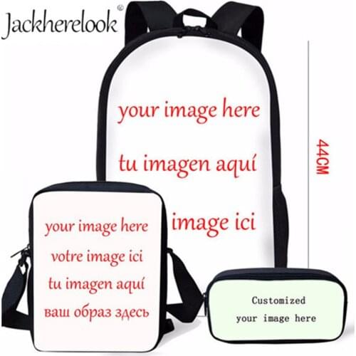 Jackherelook Children School Bags Set for Teen Boys Horse Animal Brand Design Travel Men Backpacks For Teen Bookbag Mochilas