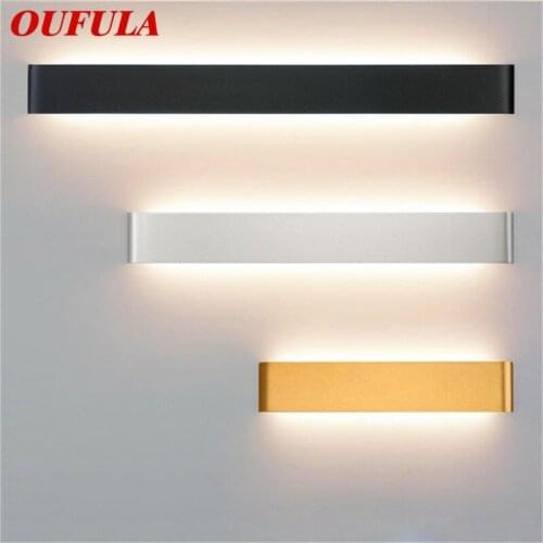 OUFULA Modern Indoor Wall Light Fixture Aluminum Bedside LED Lamp Creative Aisle Staircase Decorative For Home Bedroom Living Ro