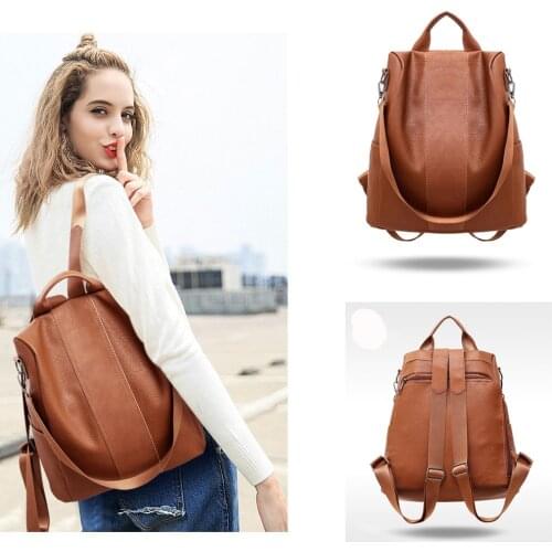 2020 Hot Women fashion backpack female travel backpack mochilas school leather business bag Phone large shopping travel bag